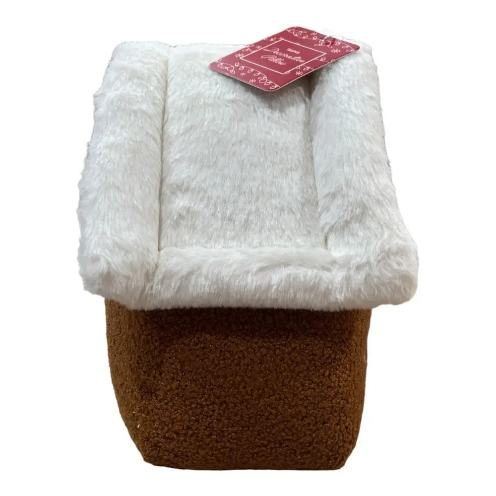VHTF NWT Gingerbread House Cozy Teddy Decorative Pillow